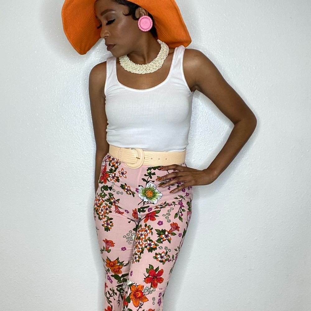 Spring Flare Leg Floral Pants🌸